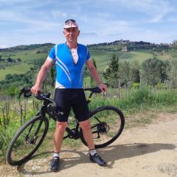 chute a vone toskanska zo sedla bicykla