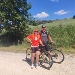 chute a vone toskanska zo sedla bicykla