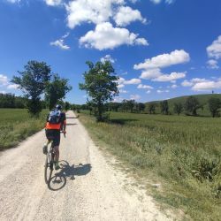 chute a vone toskanska zo sedla bicykla
